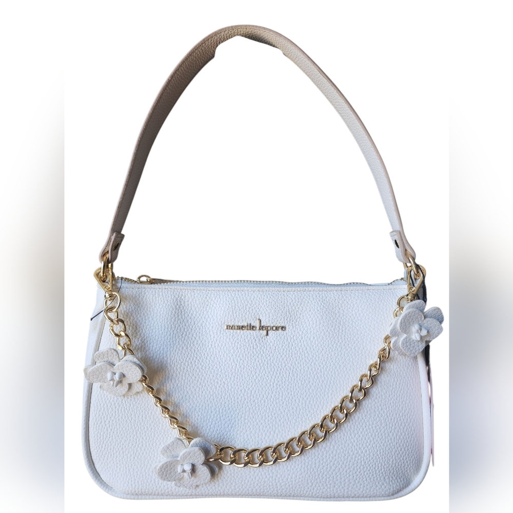 NANETTE LEPORE joleen baguette shoulder purse, white